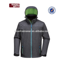 Casaco de inverno Whoesale Softshell com capuz para homens